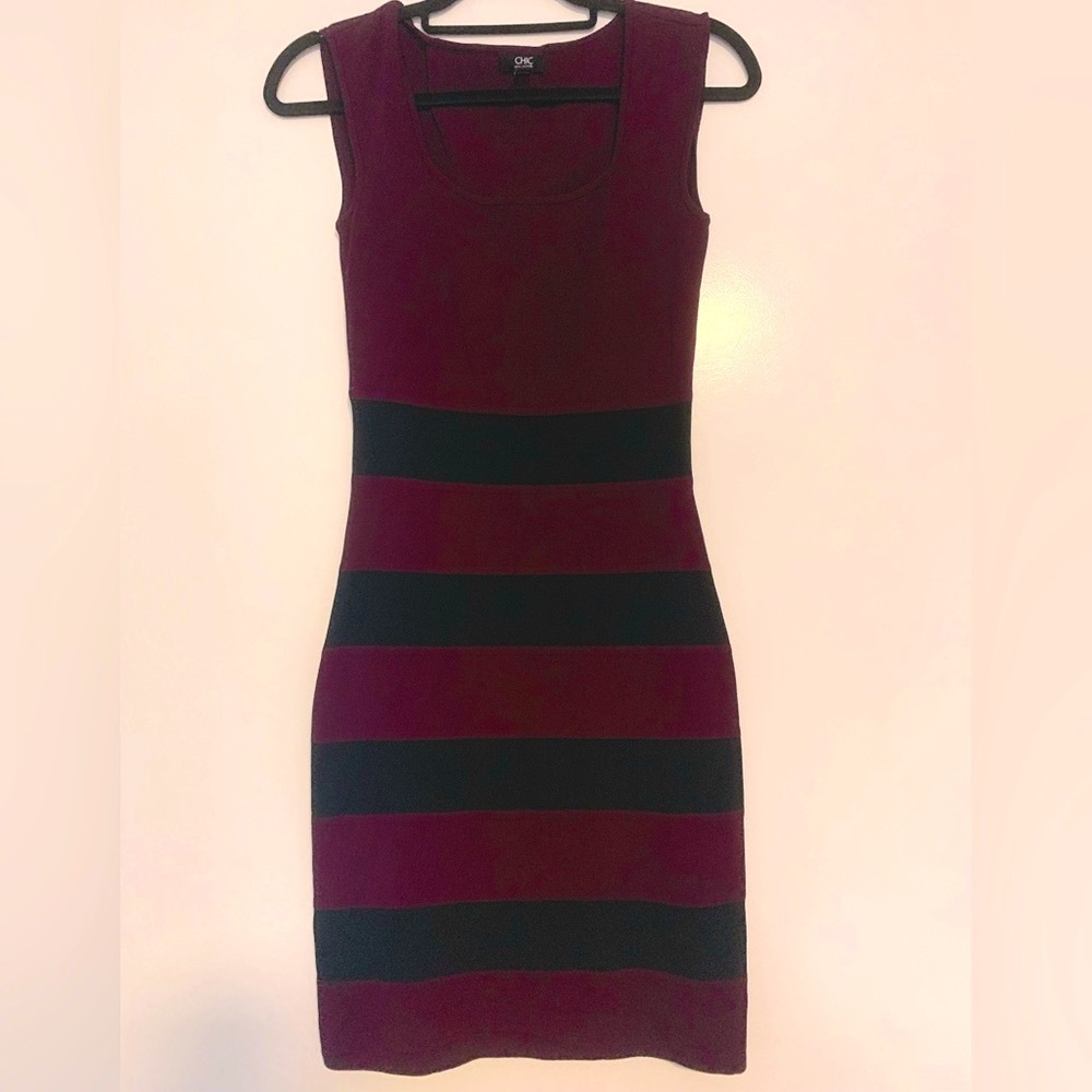 🎉HOST PICK🎉 Jacob fabulously sexy purple and black bodycon bandage dress